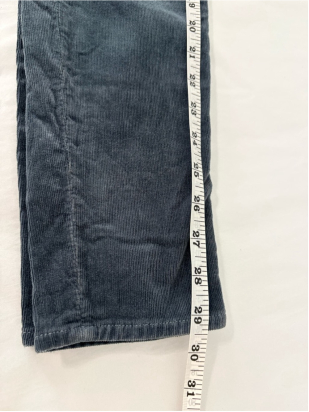 MOTHER High Waisted Looker Corduroy Pants Sz 29 (15”W) Hopscotch Indigo #327 EUC - Picture 13 of 13